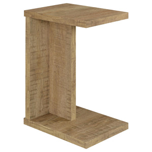 Coaster Clower Engineered Wood C-Shaped Sofa Side Table Mango