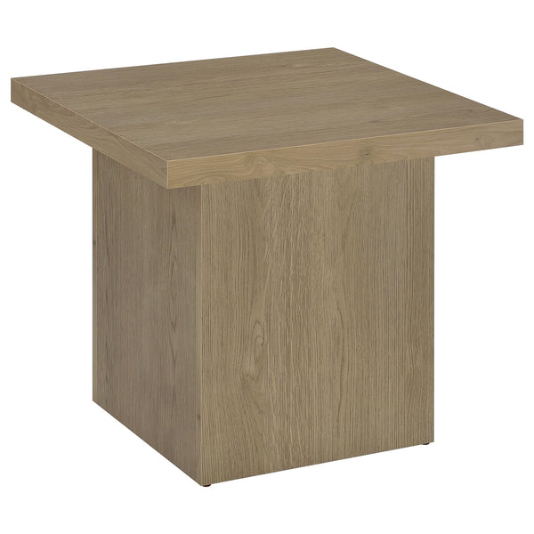 Coaster Devar Square Engineered Wood Side End Table Latte