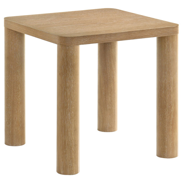 Coaster Castlewood Engineered Wood Accent Side End Table Washed Oak