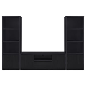 Coaster Winfield 3-Piece Entertainment Center 60-Inch Tv Stand Black