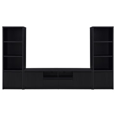 Coaster Winfield 3-Piece Entertainment Center 78-Inch Tv Stand Black