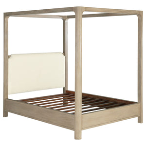 Coaster Solano 85-Inch King Canopy Bed Weathered Mango