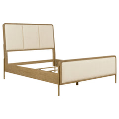 Coaster Arini 56-Inch King Panel Bed Cream & Sand Wash