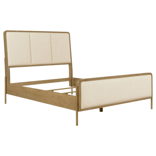 Coaster Arini 56-Inch King Panel Bed Cream & Sand Wash
