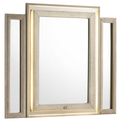 Coaster Lorient LED Dresser Mirror Ivory & Camel
