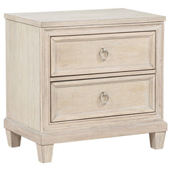 Coaster Pembroke 2-Drawer Nightstand Bedside Table Washed Oak