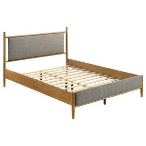 Coaster Mason 46-Inch Queen Panel Platform Bed Grey & Light Brown