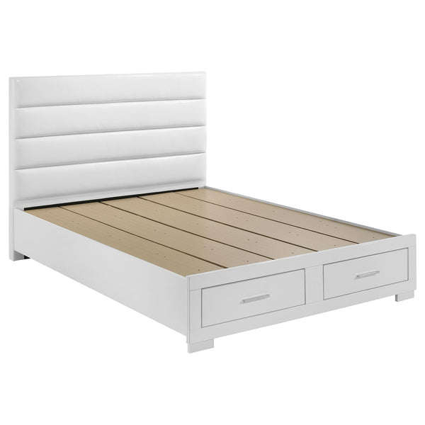 Coaster Felicity Queen Storage Bed White High Gloss