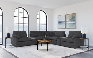 Coaster Collins 7-Piece Modular Power Reclining Sectional Dark Grey
