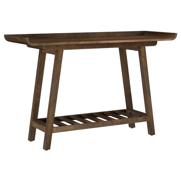 Coaster Ornelas 46-Inch Console Table With Slatted Shelf Mango Brown