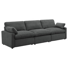 Coaster Collins Modular Power Sofa Dark Grey