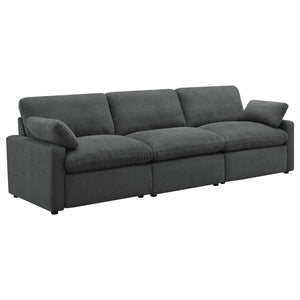 Coaster Collins Modular Power Sofa Dark Grey