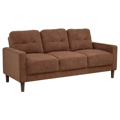 Coaster Bowen Ii Fabric Upholstered Track Arm Sofa Rust