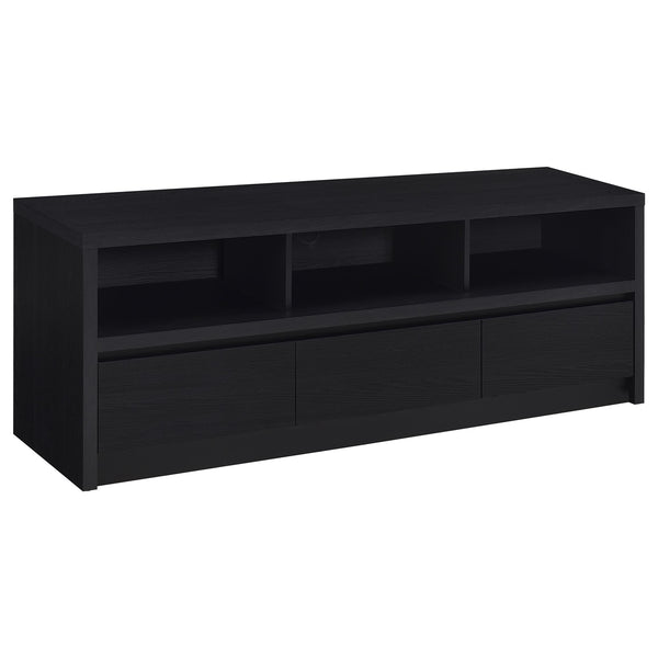 Coaster Rutland 59-Inch 3-Drawer Tv Stand Media Console Black
