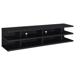 Coaster Cartmill 78-Inch 2-Tier Tv Stand Media Console Black