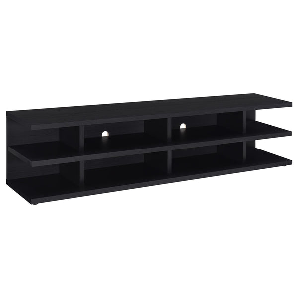 Coaster Cartmill 78-Inch 2-Tier Tv Stand Media Console Black