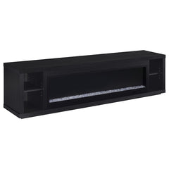 Coaster Deiter 79-Inch Tv Stand Fireplace Media Console Black