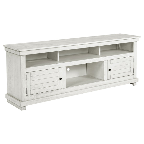 Coaster Payne 70-Inch Tv Stand Media Console Distressed White