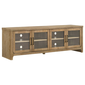 Coaster Brenham 79-Inch 4-Door Tv Stand Media Console Washed Oak