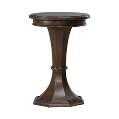 Liberty Furniture Arden Road Round Chairside Table in Satin Cherry