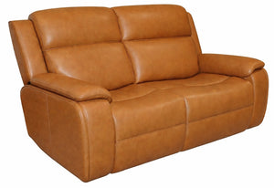 Flexsteel Zero Gravity Ziggy Leather Power Reclining Loveseat with Power Headrest, Lumbar, Heat & Massage in Saddle