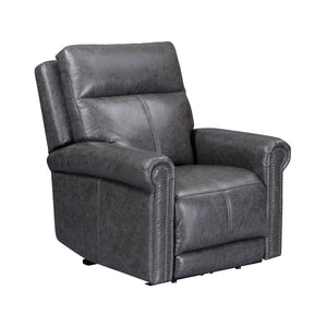 Flexsteel Zero Gravity Alexander Leather Power Recliner with Power Headrest & Lumbar in Mica
