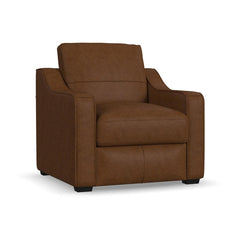 Flexsteel Hudson Leather Chair in Autumn