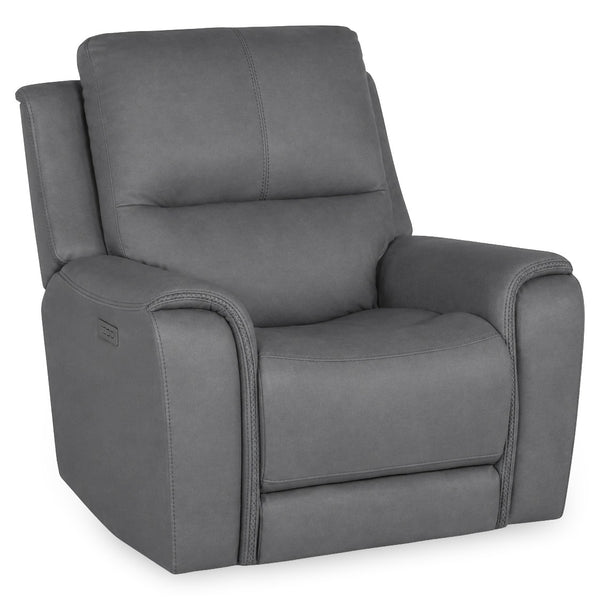 In Motion Grayson Dual Power Recliner with Zero Gravity in Slate Leather