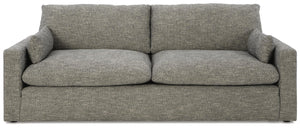 Dramatic Fabric Stationary Sofa Granite