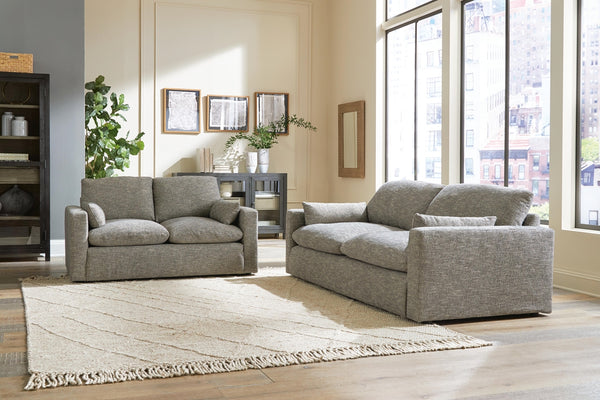 Dramatic Sofa & Loveseat Granite