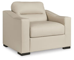 Treasure Trove Oversized Leather Stationary Chair Almond