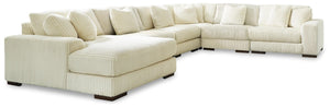 Lindyn 6-Piece Sectional with Chaise Ivory