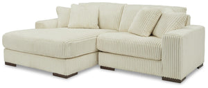 Lindyn 2-Piece Sectional with Chaise Ivory