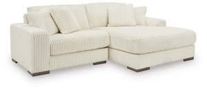 Lindyn 2-Piece Sectional with Chaise Ivory