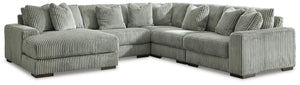 Lindyn 5-Piece Sectional with Chaise Fog