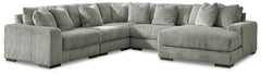 Lindyn 5-Piece Sectional with Chaise Fog