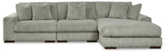 Lindyn 3-Piece Sectional with Chaise Fog