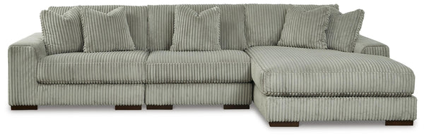 Lindyn 3-Piece Sectional with Chaise Fog