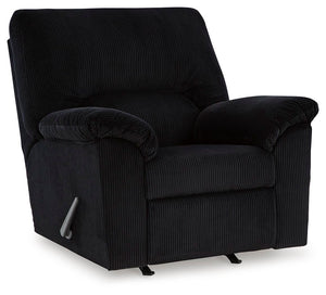 SimpleJoy Manual Rocker Recliner Onyx