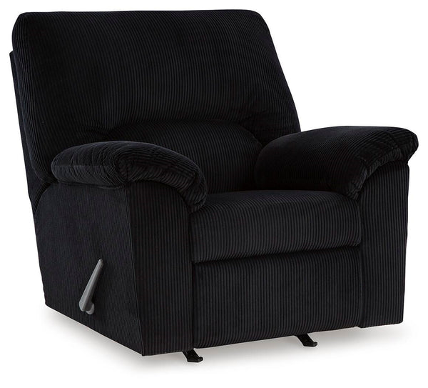 SimpleJoy Manual Rocker Recliner Onyx