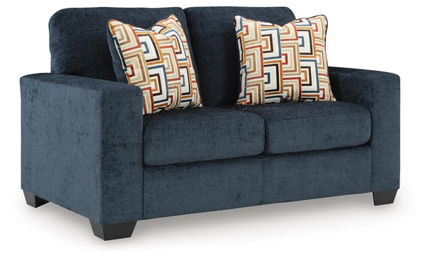 Aviemore Fabric Stationary Loveseat Ink