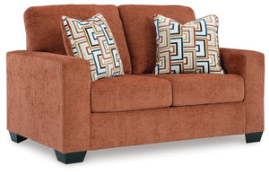 Aviemore Fabric Stationary Loveseat Spice