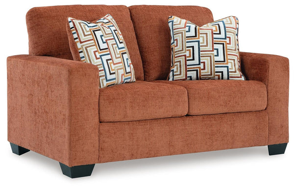 Aviemore Fabric Stationary Loveseat Spice