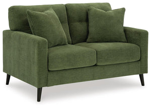 Bixler Fabric Stationary Loveseat Olive