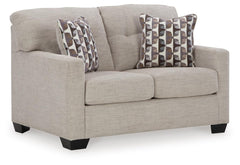 Mahoney Fabric Stationary Loveseat Pebble