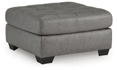 Clairette Court Oversized Fabric Accent Ottoman Alloy