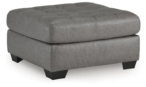 Clairette Court Oversized Fabric Accent Ottoman Alloy