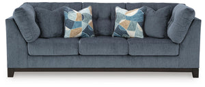 Maxon Place Fabric Stationary Sofa Navy