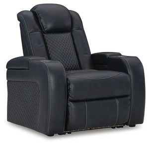 Fyne-Dyme P2 Dual-Power Adjustable Headrest Recliner Sapphire