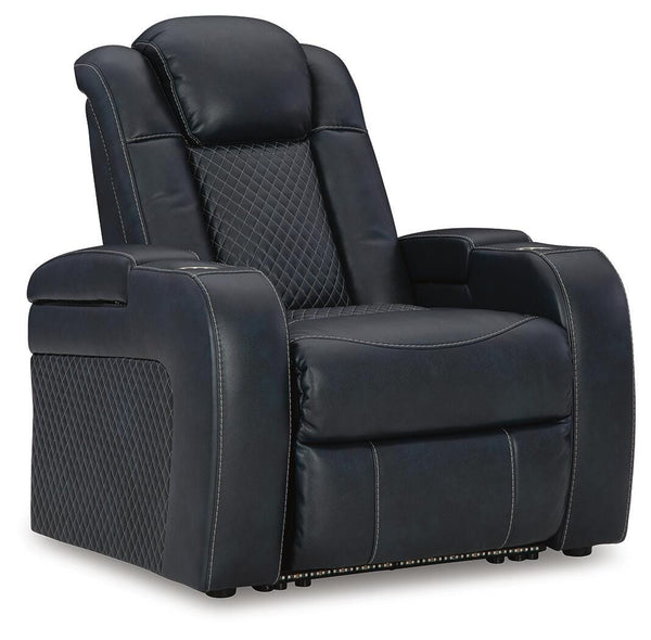 Fyne-Dyme P2 Dual-Power Adjustable Headrest Recliner Sapphire
